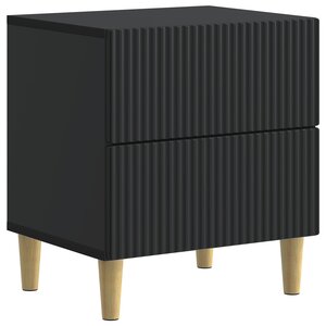 vidaXL Cabinet de chevet Noir 43 x 34 5 x 48 cm Bois d'ingénierie