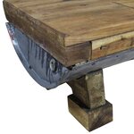 vidaXL Table basse Bois de récupération massif 90 x 50 x 35 cm