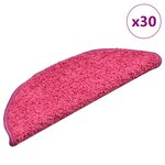 vidaXL Tapis d'escalier 30 Pièces rose 56x17x3 cm