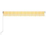 vidaXL Auvent manuel rétractable avec LED 500x350 cm Jaune et blanc