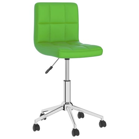 vidaXL Chaise pivotante de salle à manger Vert Similicuir