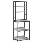 vidaXL Étagère de cuisine Gris Sonoma 60 x 40 x 168 cm