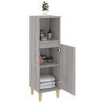 vidaXL Armoire salle de bain sonoma gris 30x30x100 cm