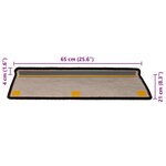 vidaXL Tapis d'escalier autocollants 30 Pièces 65x21x4 cm anthracite