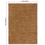 vidaXL Tapis à poils bouclés fait à la main 160x230 cm Jute et coton