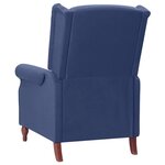 vidaXL Fauteuil inclinable Bleu Tissu