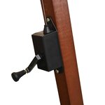 vidaXL Parasol de jardin suspendu avec mât Anthracite bois de sapin
