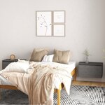vidaXL Armoires murales 2 Pièces Gris 60x30x35 cm Bois de pin massif