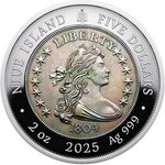 Pièce de monnaie en Argent 5 Dollars g 62.2 (2 oz) Millésime 2025