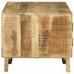 vidaXL Table basse Marron 80 x 54 x 45 cm Bois de mangue massif