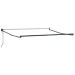 vidaXL Auvent rétractable anthracite/blanc 3x2 5 m tissu et aluminium