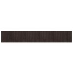 vidaXL Tapis rectangulaire marron foncé 80x500 cm bambou
