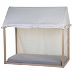 CHILDHOME Housse de cadre de lit maison 150x80x140 cm Blanc