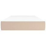 vidaXL Matelas de lit à ressorts ensachés fermeté moyenne Cappuccino 100x200x20 cm