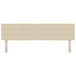 vidaXL Tête de lit Design Lignes Crème 90 cm Tissu
