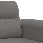 vidaXL Fauteuil gris foncé 60 cm tissu microfibre