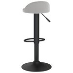 vidaXL Tabourets de bar lot de 2 gris clair velours