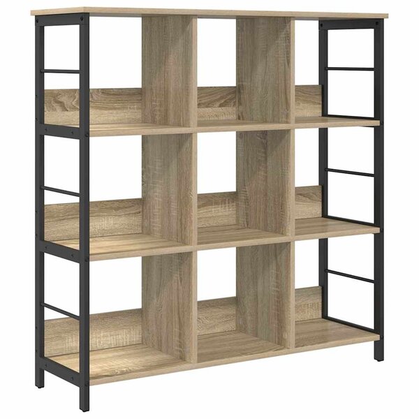 vidaXL Étagère Chêne Sonoma 102 x 32 x 104 5 cm Bois d'ingénierie