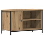 vidaXL Meuble TV chêne artisanal 80 x 40 x 50 cm Bois d'ingénierie