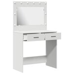 vidaXL Table de Toilette Blanc 78 5 x 41 x 135 cm Bois d'ingénierie