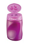 Taille-crayon EASYsharpen ergonomique rose avec réservoir - Gaucher STABILO