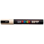 Marqueur pointe conique moyenne pc5m 1 8 - 2 5mm beige x 12 POSCA
