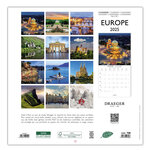 Grand Calendrier Mural 29x29 Cm - 2025 - Europe - Draeger paris
