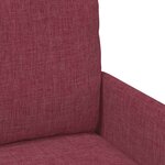 vidaXL Canapés avec coussin 55cm Bordeaux Contreplaqué