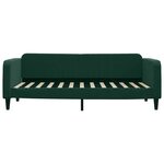 vidaXL Lit de jour avec matelas vert foncé 90x200 cm velours
