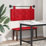 vidaXL Tête de lit suspendue Rouge Simili cuir