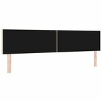 vidaXL Tête de lit avec des lumières à LED Réglable Crème 200 cm tissu