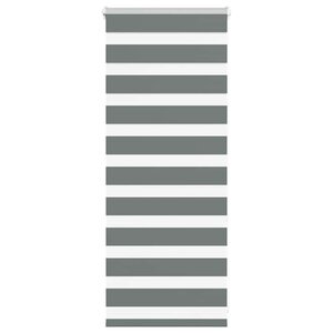 vidaXL Store zèbre gris foncé largeur du tissu 60 9 cm polyester