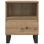 vidaXL Table de chevet chêne artisanal 40x35x50 cm bois d’ingénierie