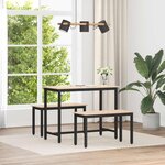 vidaXL banc Naturel 80 x 35 x 45 cm Bois de pin massif