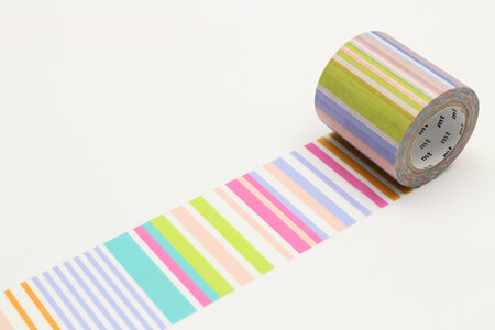 Masking Tape MT Casa 5 cm multi Lignes vives - multi border pastel