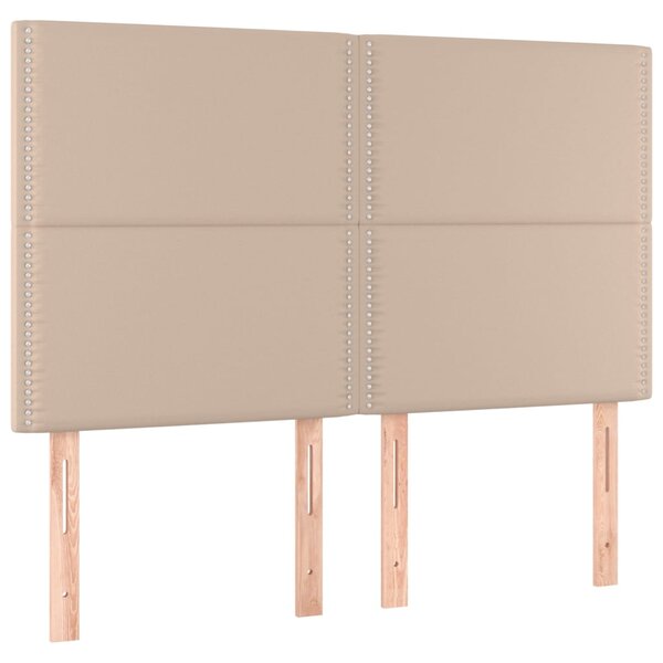 vidaXL Têtes de lit 4 Pièces Cappuccino 72x5x78/88 cm Similicuir