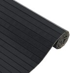 vidaXL Tapis rectangulaire noir 60x100 cm bambou