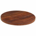 vidaXL Dessus de table Ø 50x2 5 cm rond bois massif de récupération