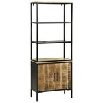 vidaXL Buffet 70x35x180 cm Bois de Mangue Résistant