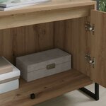 vidaXL Meuble TV Chêne artisan 140 x 36 x 49.5 cm Bois d'ingénierie