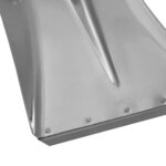 vidaXL Tête de pelle Argent 45 x 38 cm Aluminium