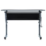 Vidaxl table à dessin pour adolescents noir 110x60x87 cm mdf