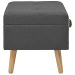 Tabourets de rangement 3 pièces tissu gris foncé 02_0021224