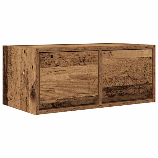 vidaXL Meuble TV vieux bois 60x31x25 5 cm bois d'ingénierie