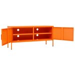 vidaXL Meuble TV Orange 105x35x50 cm Acier