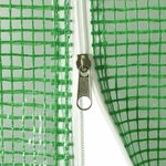 vidaXL Serre avec cadre en acier vert 96 m² 16x6x2 85 m