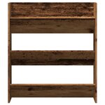 vidaXL Armoire à chaussures murale vieux bois 80x18x90 cm