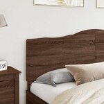 vidaXL Tête de lit Chêne brun 200 cm Bois d'ingénierie