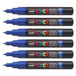 Marqueur pointe conique extra-fine pc1mc 0 7 - 1mm bleu foncé x 12 POSCA