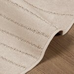 vidaXL Tapis de surface Rond PALMERAS Beige Ø 160 CM Polyester